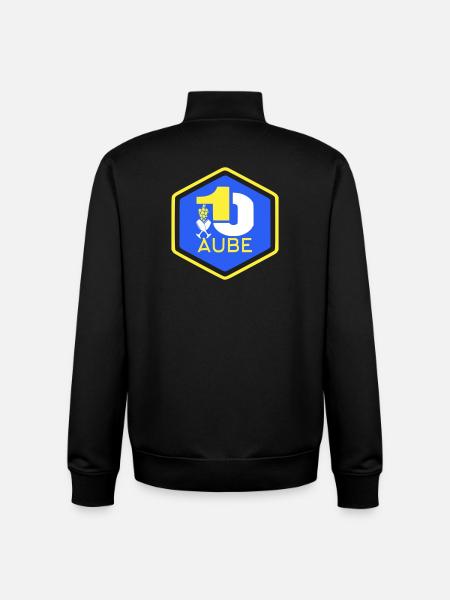 Aube 10 - Sweat zippé unisexe en coton bio Stanley/Stella - noir