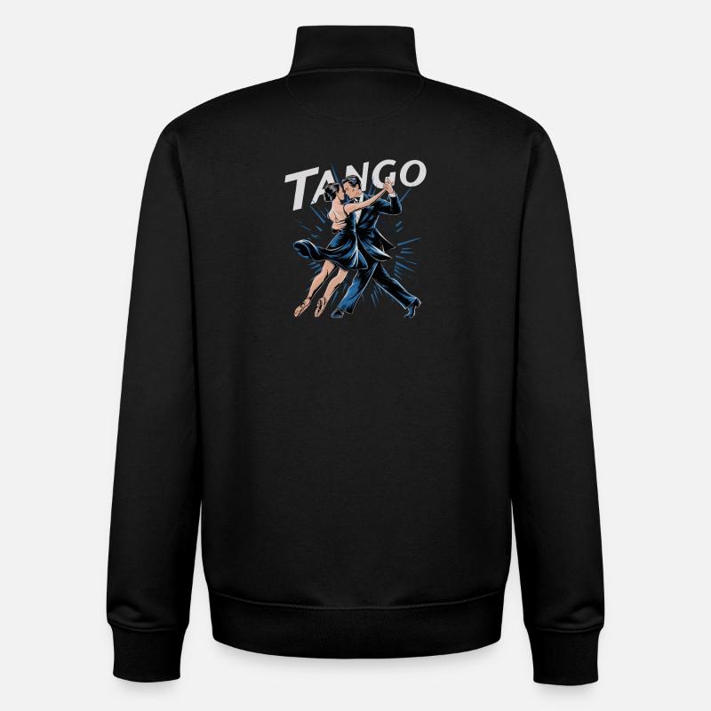 Tango Passion Couple Dance Argentine Tango - Unisex Organic Zip Sweatshirt by Stanley/Stella - black
