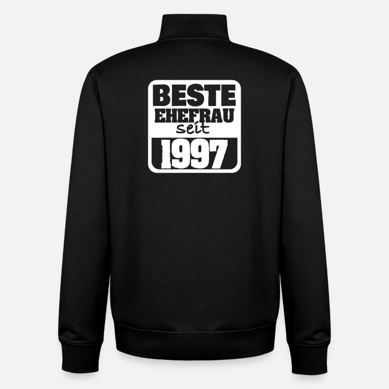 1997 - Unisex Organic Zip Sweatshirt von Stanley/Stella - Schwarz