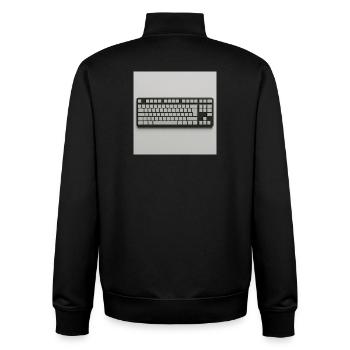 Minimalist Tastatur  - Unisex Organic Zip Sweatshirt von Stanley/Stella - Schwarz - Hinten - AI Model Male 185 light (185cm)