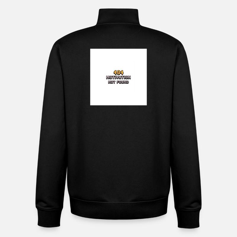 404 Motivation Not found  - Unisex Organic Zip Sweatshirt von Stanley/Stella - Schwarz