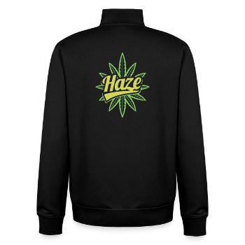 Haze Weed Leaf 420 Stoner Graphique - Sweat zippé unisexe en coton bio Stanley/Stella - noir - Dos - AI Model Male 185 light (185cm)