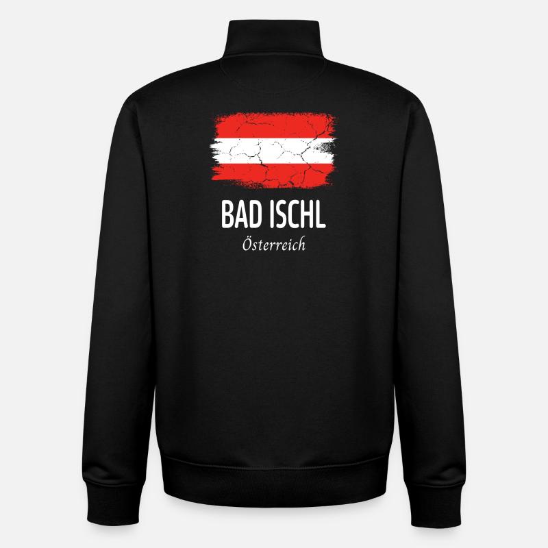 Bad Ischl - Unisex Organic Zip Sweatshirt von Stanley/Stella - Schwarz