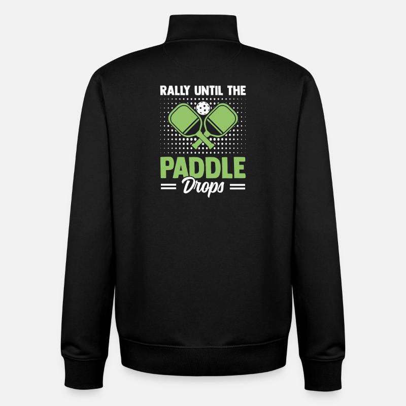 Outdoor Pickleball Player - Unisex Organic Zip Sweatshirt by Stanley/Stella - black
