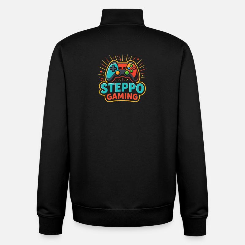 Steppo Gaming Controller Logo - Unisex Organic Zip Sweatshirt von Stanley/Stella - Schwarz