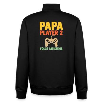 Mutter Vater Papa Mama Tochter Sohn - Unisex Organic Zip Sweatshirt von Stanley/Stella - Schwarz - Hinten - AI Model Male 185 light (185cm)