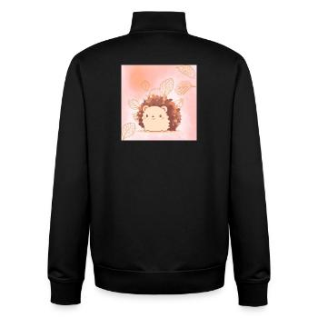 süßer Igel - Unisex Organic Zip Sweatshirt von Stanley/Stella - Schwarz - Hinten - AI Model Male 185 light (185cm)