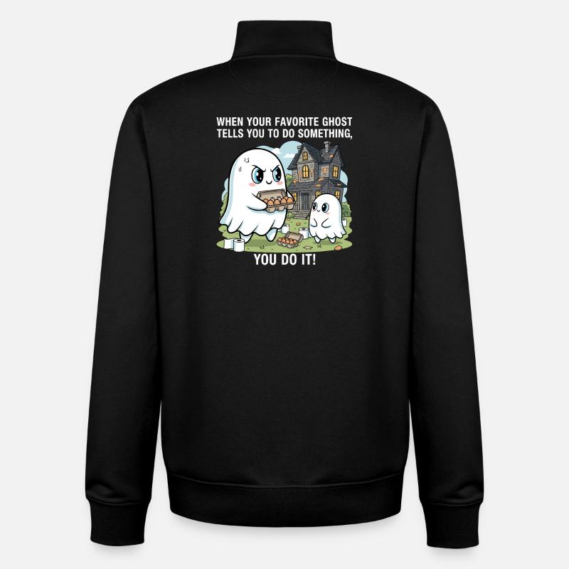 Mein Lieblingsgeist - Unisex Organic Zip Sweatshirt von Stanley/Stella - Schwarz