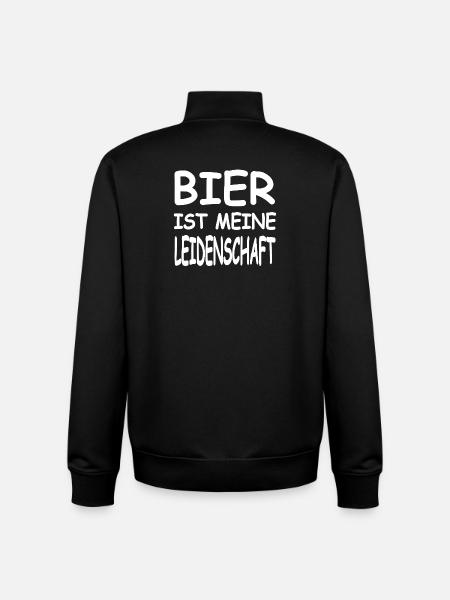 Bier - Unisex Organic Zip Sweatshirt von Stanley/Stella - Schwarz