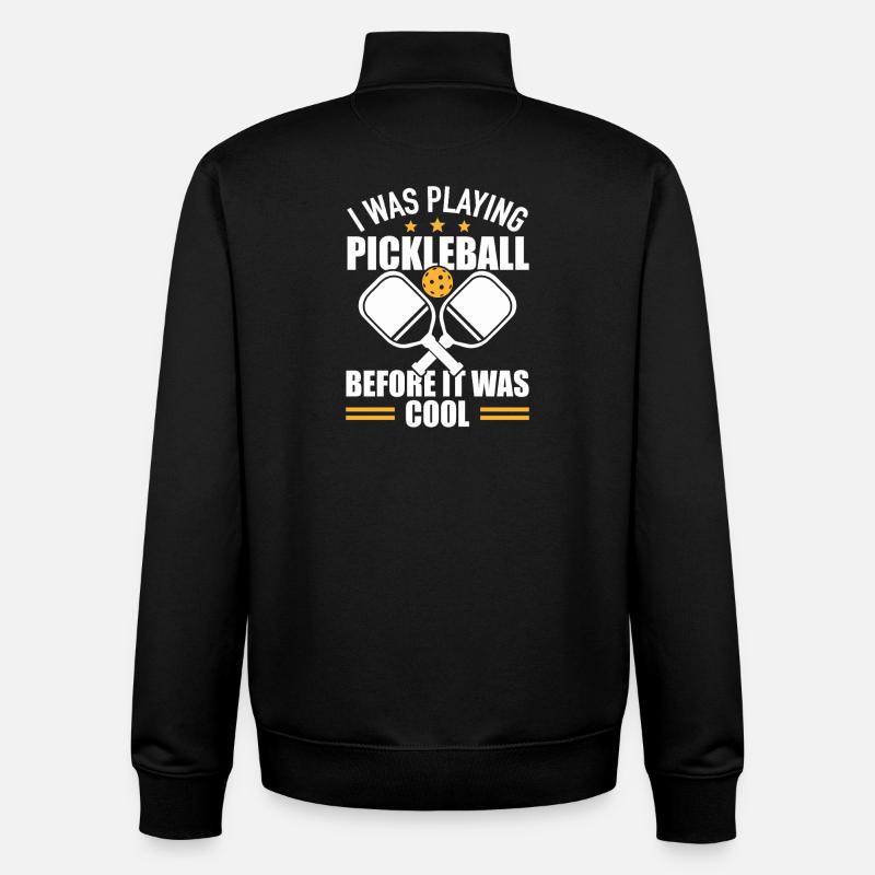 Pickleball Team Paddleball Player Gift - Unisex Organic Zip Sweatshirt by Stanley/Stella - black