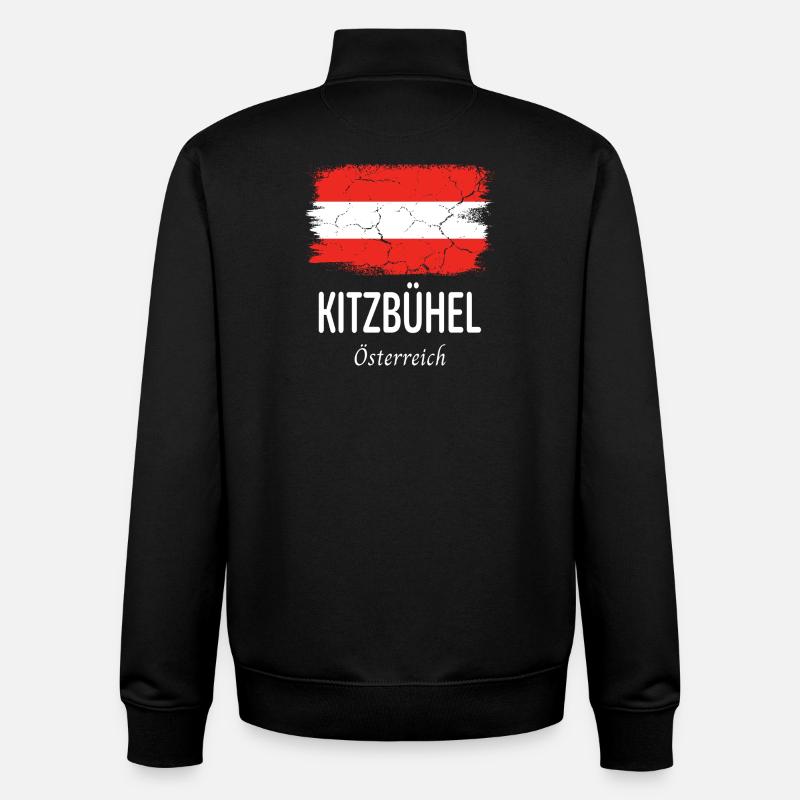 Kitzbuhel - Unisex Organic Zip Sweatshirt by Stanley/Stella - black