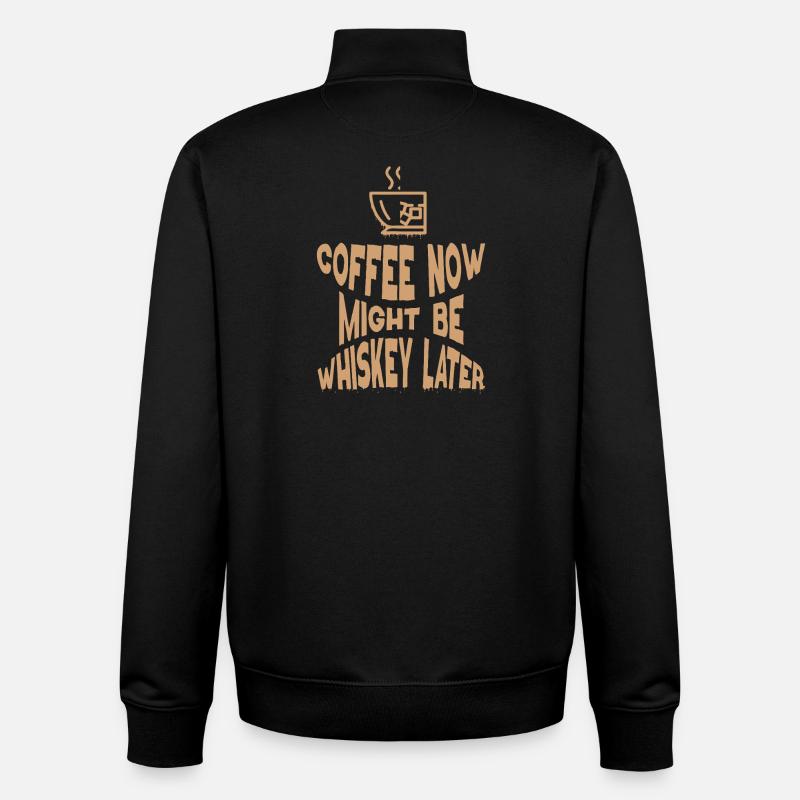 Whiskey Saying Whiskey Drinker Whiskey Lovers - Sweat zippé unisexe en coton bio Stanley/Stella - noir