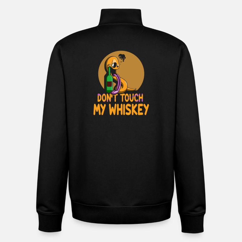 Whiskey Spruch Whiskeytrinker Whiskeyliebhaber - Unisex Organic Zip Sweatshirt von Stanley/Stella - Schwarz
