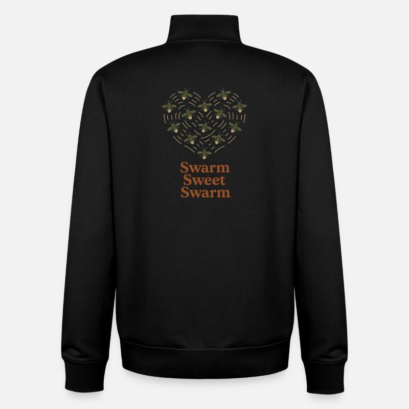 Firefly Summer Night Glow Bug Nostalgic - Unisex Organic Zip Sweatshirt by Stanley/Stella - black