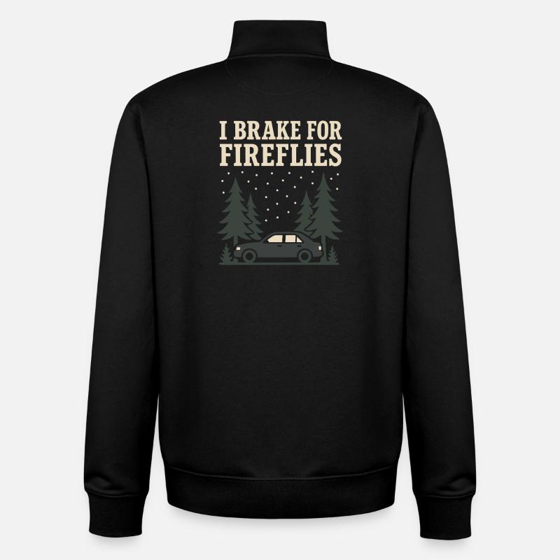 Firefly Summer Night Glow Bug Nostalgic - Unisex Organic Zip Sweatshirt von Stanley/Stella - Schwarz