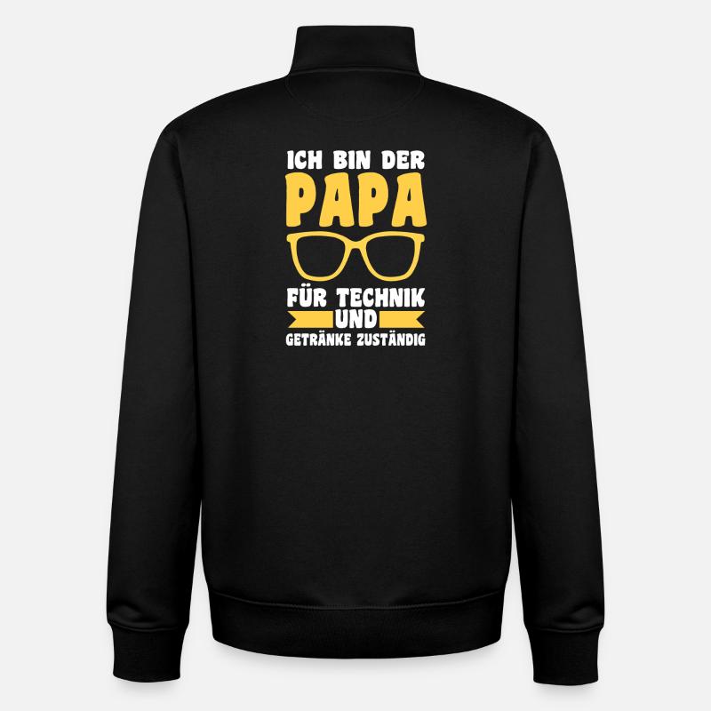 Tochter Sohn - Unisex Organic Zip Sweatshirt von Stanley/Stella - Schwarz