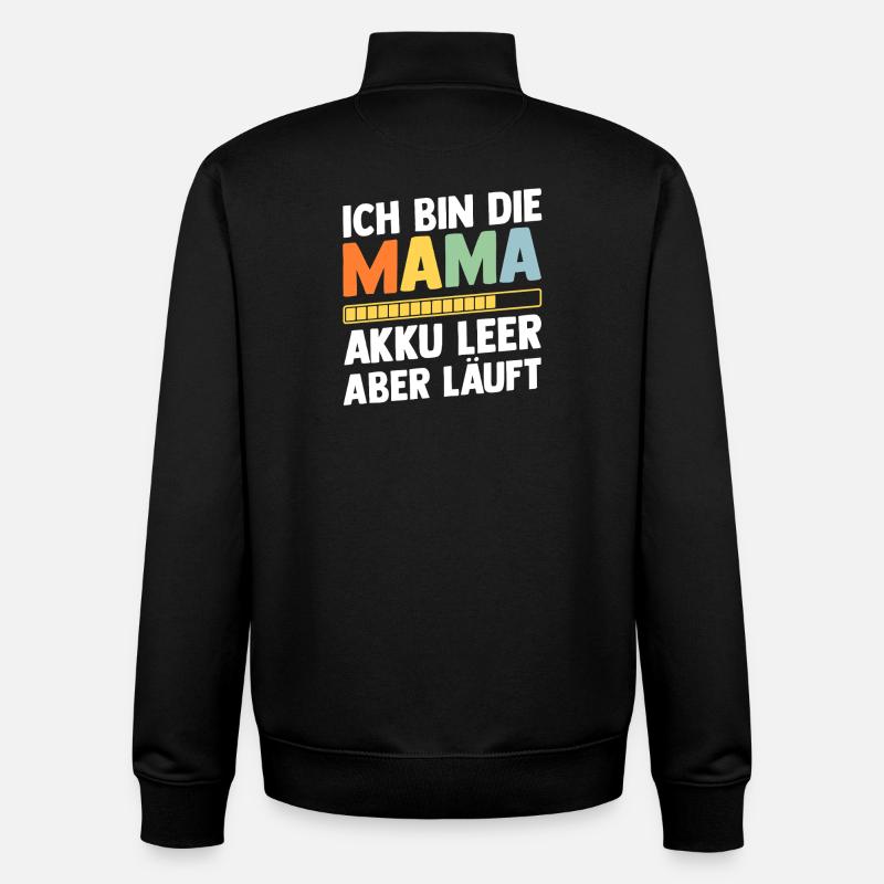 Vater Team Papa - Unisex Organic Zip Sweatshirt von Stanley/Stella - Schwarz