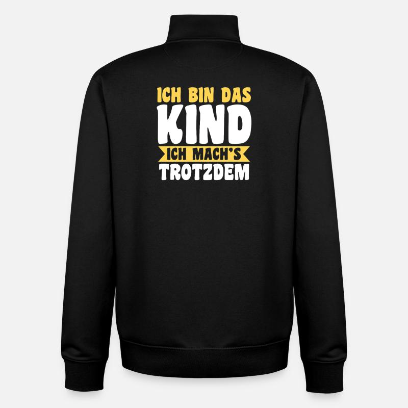 Mutter Team Mama - Unisex Organic Zip Sweatshirt von Stanley/Stella - Schwarz