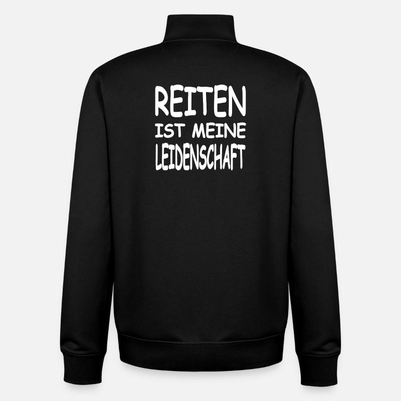 Chevaucher - Sweat zippé unisexe en coton bio Stanley/Stella - noir