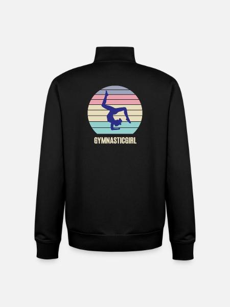 Gymnast Gymnastics Handstand Gymnastics Acrobatics - Unisex Organic Zip Sweatshirt by Stanley/Stella - black