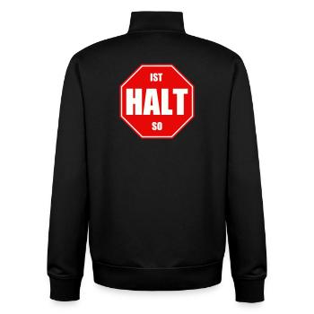 That's just the way it is - Unisex Organic Zip Sweatshirt by Stanley/Stella - black - Back - AI Model Male 185 light (185cm)