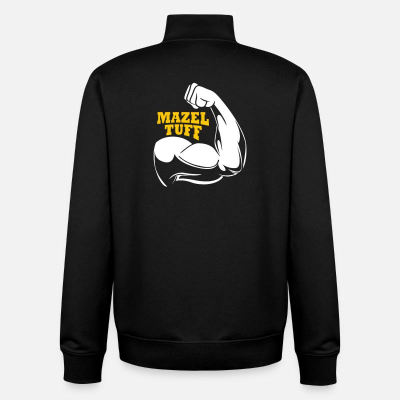 Hanoukka Hanoukka Hanoukka - Sweat zippé unisexe en coton bio Stanley/Stella - noir