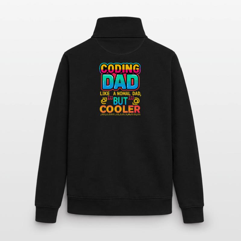 Coding Dad Cooler, Programmer  Unisex Organic Zip Sweatshirt by Stanley/Stella
