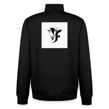 VF Monogramm Metallisch - Unisex Organic Zip Sweatshirt von Stanley/Stella - Schwarz - Hinten - AI Model Male 185 light (185cm)