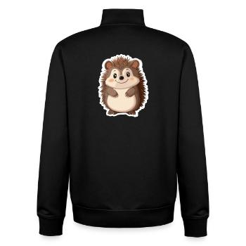 Igel - Unisex Organic Zip Sweatshirt von Stanley/Stella - Schwarz - Hinten - AI Model Male 185 light (185cm)