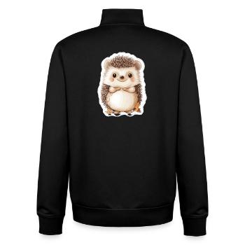Igel - Unisex Organic Zip Sweatshirt von Stanley/Stella - Schwarz - Hinten - AI Model Male 185 light (185cm)
