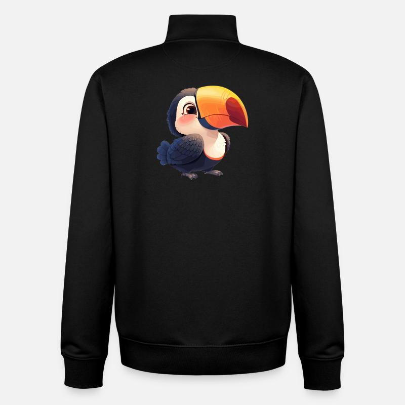 Tukane Tukan - Unisex Organic Zip Sweatshirt von Stanley/Stella - Schwarz
