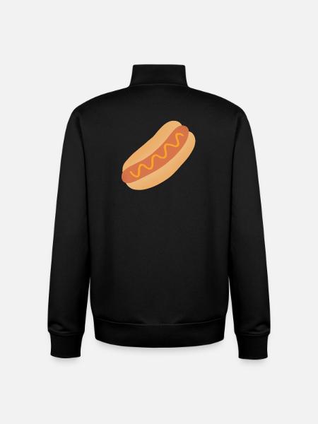 Hot Dog Kunst - Unisex Organic Zip Sweatshirt von Stanley/Stella - Schwarz
