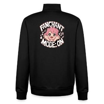 K-Pop Fanchant Corée Musique - Sweat zippé unisexe en coton bio Stanley/Stella - noir - Dos - AI Model Male 185 light (185cm)
