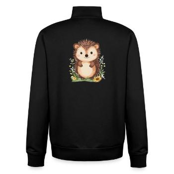 Igel - Unisex Organic Zip Sweatshirt von Stanley/Stella - Schwarz - Hinten - AI Model Male 185 light (185cm)