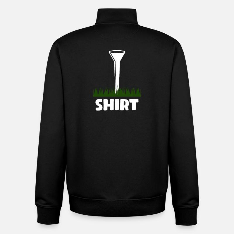 Golfer Golf Golfing - Unisex Organic Zip Sweatshirt by Stanley/Stella - black