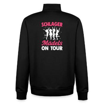 Schlager Mädels on Tour Schlagerparty Mädelsabend - Unisex Organic Zip Sweatshirt von Stanley/Stella - Schwarz - Hinten - AI Model Male 185 light (185cm)
