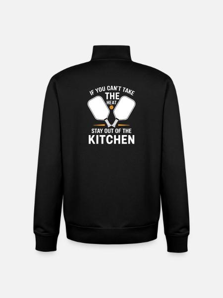 Dinkball Pickleball Outfit Paddle Crew - Unisex Organic Zip Sweatshirt by Stanley/Stella - black
