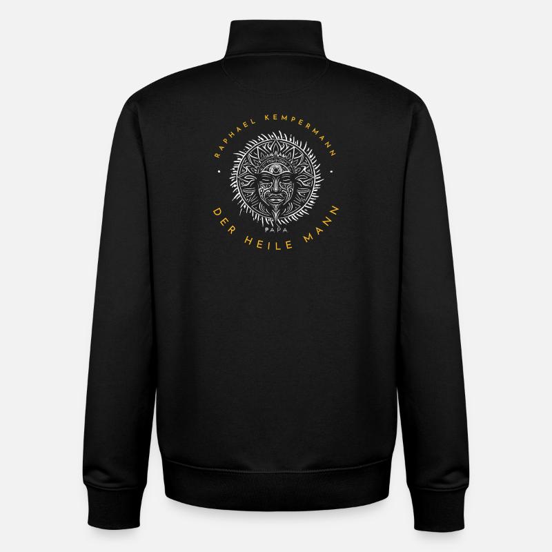 Raphael Kempermann "Der heile Mann" - Unisex Organic Zip Sweatshirt von Stanley/Stella - Schwarz