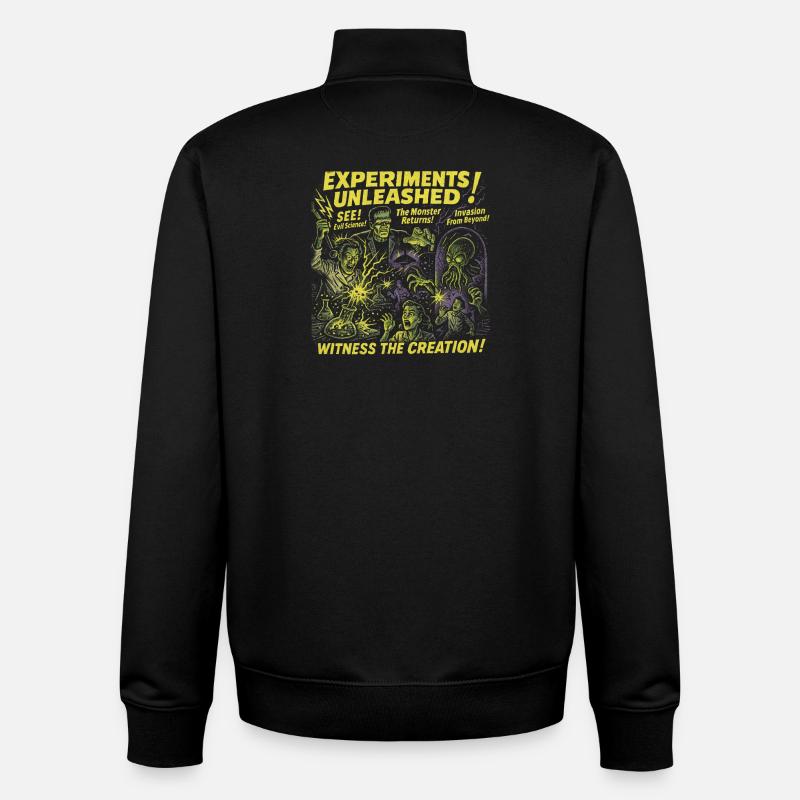 Experiments Unleashed Lab Filmplakat Halloween - Unisex Organic Zip Sweatshirt von Stanley/Stella - Schwarz