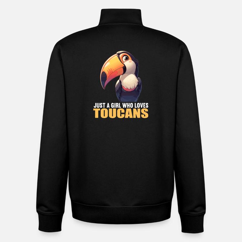 Tukane Tukan - Unisex Organic Zip Sweatshirt von Stanley/Stella - Schwarz