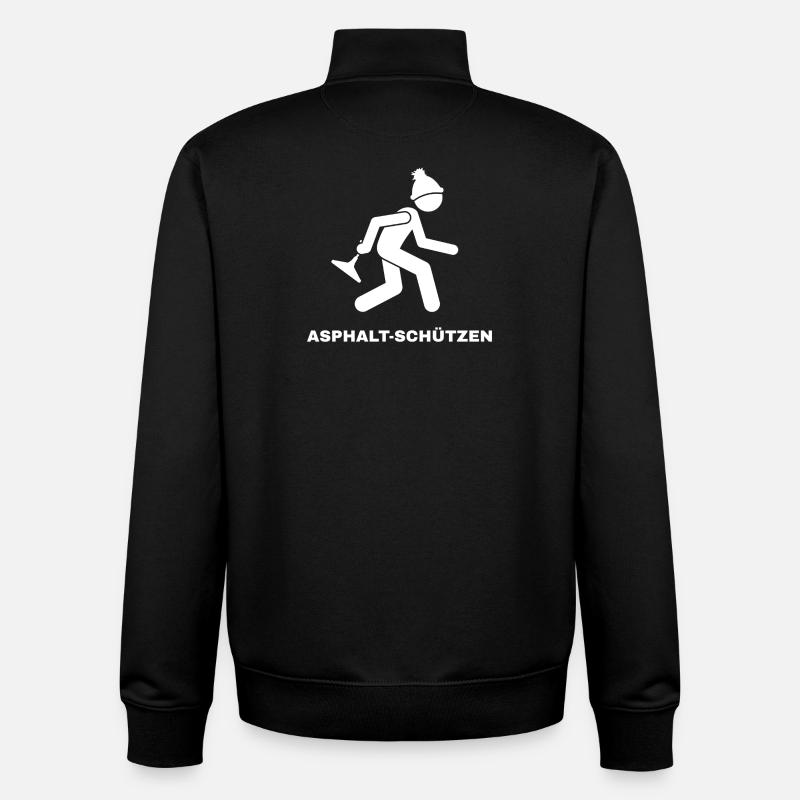 Asphalt-Schützen - Unisex Organic Zip Sweatshirt von Stanley/Stella - Schwarz