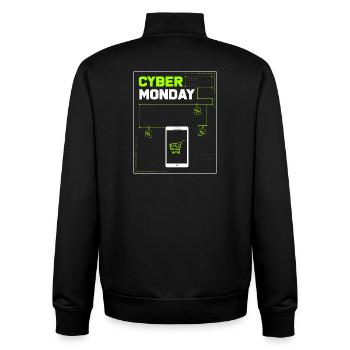 Kaufrausch Cyber Monday - Unisex Organic Zip Sweatshirt von Stanley/Stella - Schwarz - Hinten - AI Model Male 185 light (185cm)