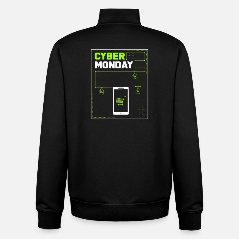Virée shopping du Cyber Monday - Sweat zippé unisexe en coton bio Stanley/Stella - noir