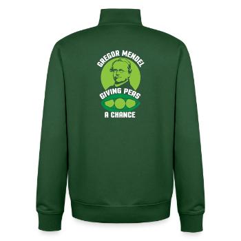 Chimie Chimiste Professeur de chimie Dire science - Sweat zippé unisexe en coton bio Stanley/Stella - vert bouteille - Dos - AI Model Male 185 dark (185cm)