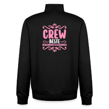 Bachelor Party Team Bride Hen Party - Unisex Organic Zip Sweatshirt by Stanley/Stella - black - Back - AI Model Male 185 light (185cm)