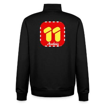 Logo Audois 11 - Sweat zippé unisexe en coton bio Stanley/Stella - noir - Dos - AI Model Male 185 light (185cm)