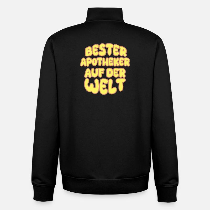 Pharmacien comme profession - Sweat zippé unisexe en coton bio Stanley/Stella - noir