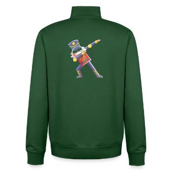 Nussknacker Weihnachten - Unisex Organic Zip Sweatshirt von Stanley/Stella - Flaschengrün - Hinten - AI Model Male 185 dark (185cm)