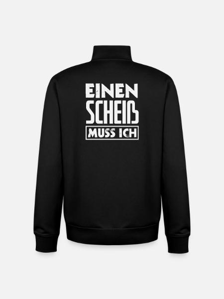 N Scheiß muss ich – Mittelfinger - Unisex Organic Zip Sweatshirt von Stanley/Stella - Schwarz