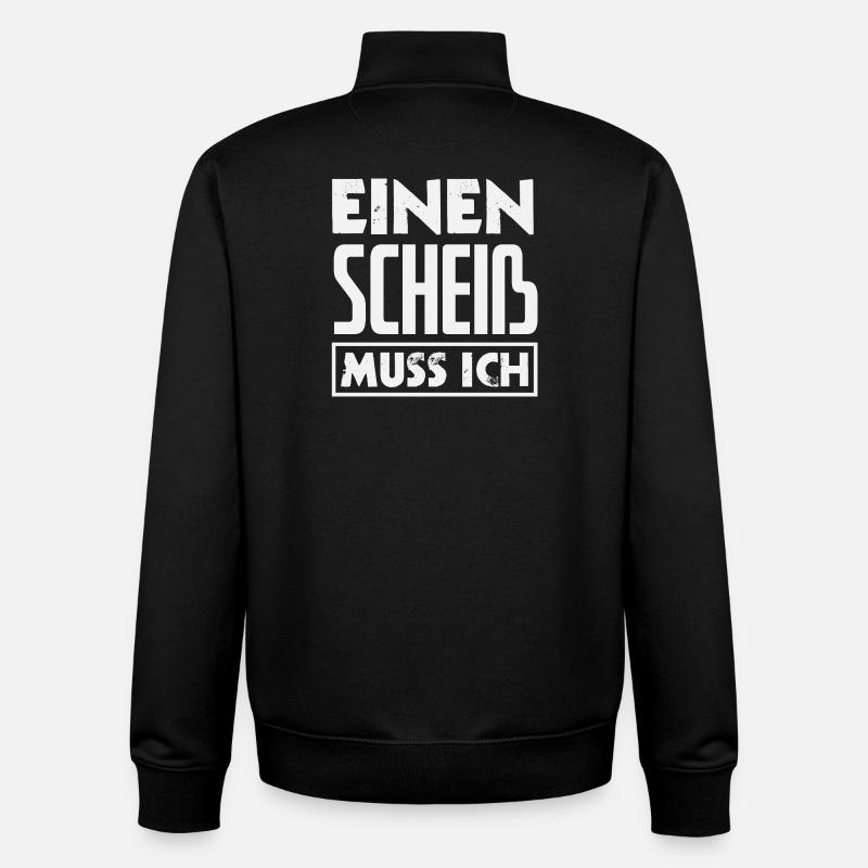 N merde je dois – majeur - Sweat zippé unisexe en coton bio Stanley/Stella - noir